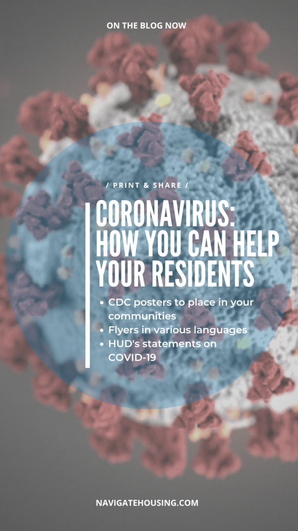 Coronavirus: How You Can Help Your Residents