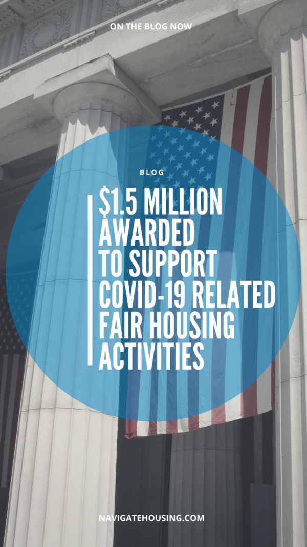 $1.5 Million Awarded to Support COVID-19 Related Fair Housing Activities