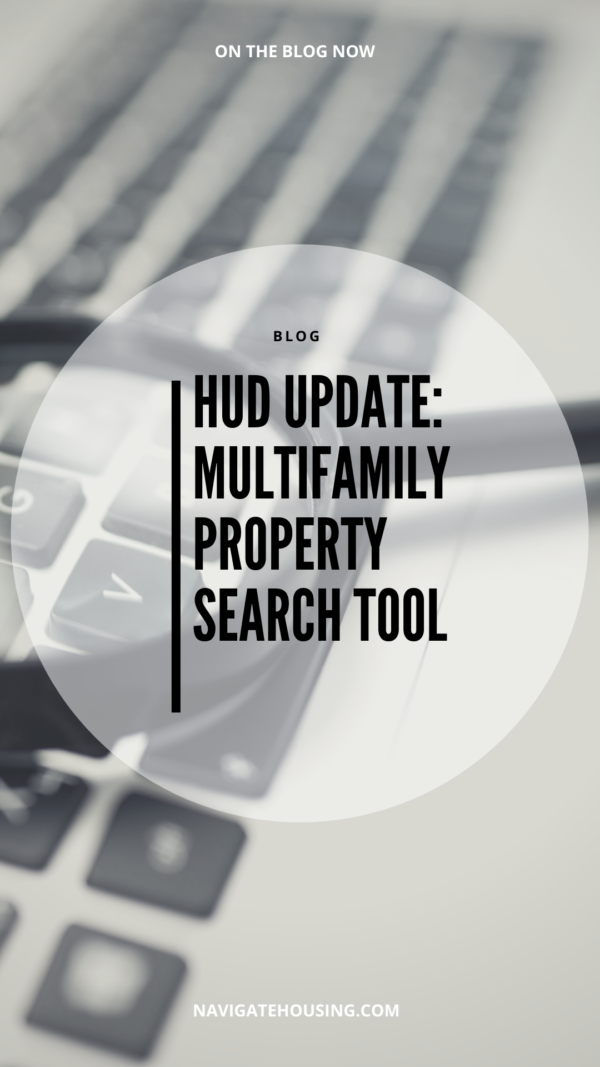 HUD Update: Multifamily Property Search Tool