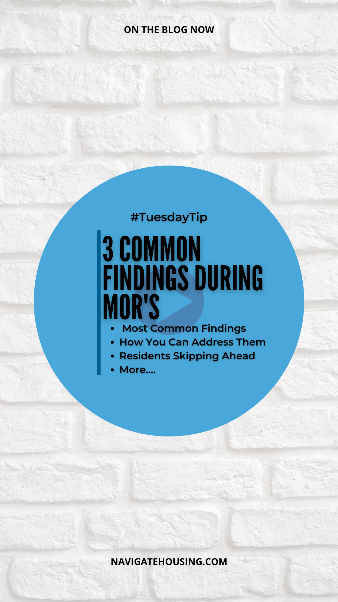 TuesdayTip: 3 Common Findings During MOR's