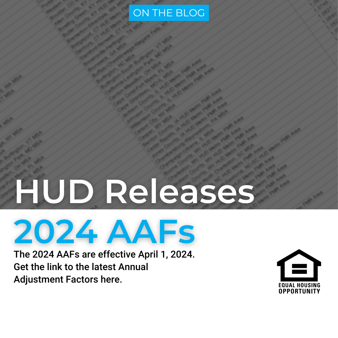 2024 AAFs, 2024 Annual Adjustment Factors