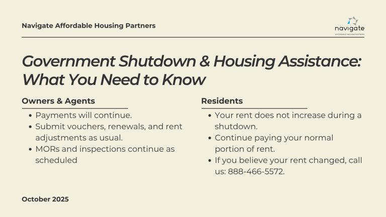 How the 2025 Government Shutdown Affects Affordable Housing - Navigate ...