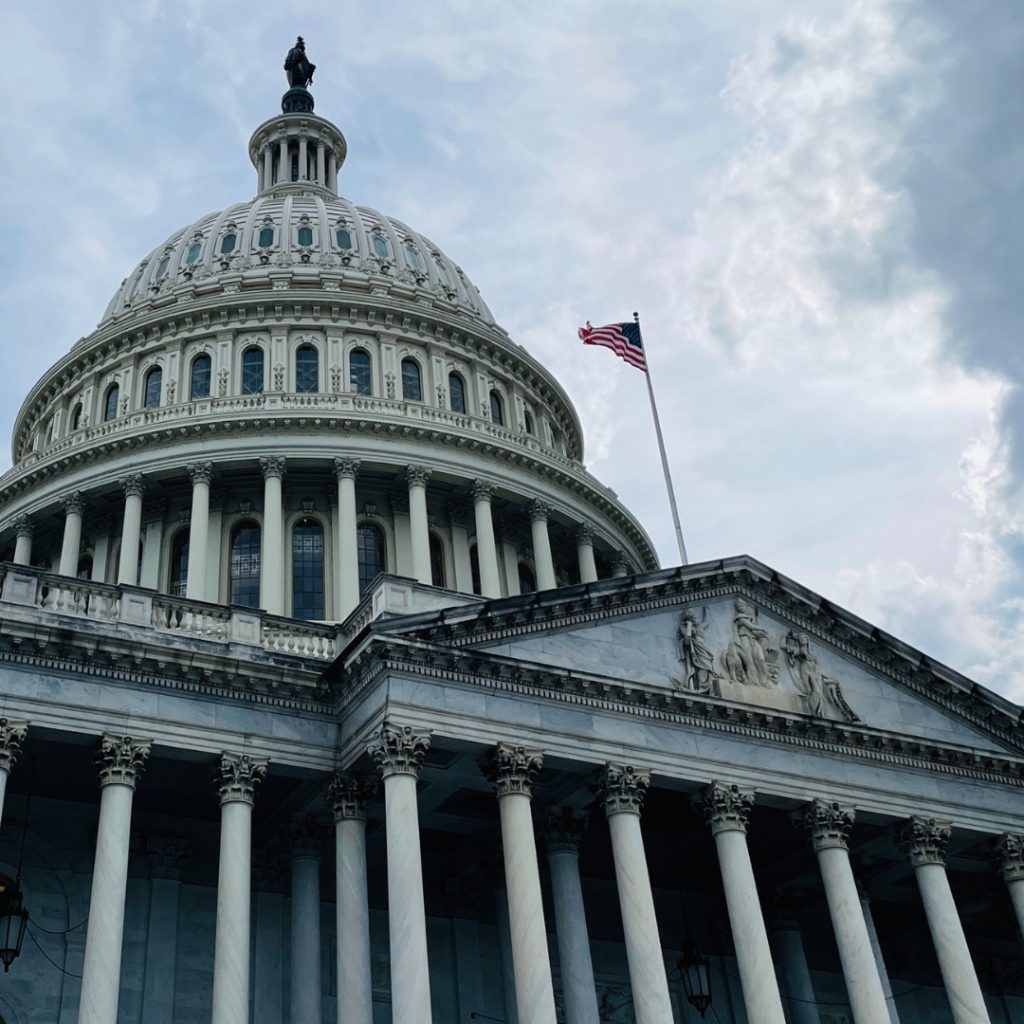 The US Capitol building in Washington, DC