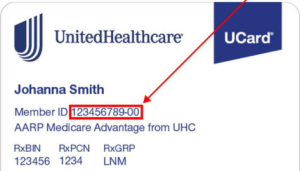 Medicare Part C Cards: Image Shows a "U-Card," issued by United Healthcare.